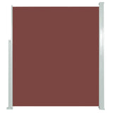 Patio Retractable Side Awning 160x300 cm Brown 317885
