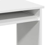 ZNTS Desk with Shelves White 84x40x78 cm Engineered Wood 860445