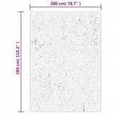 Shaggy Rug PAMPLONA High Pile Modern Blue 200x280 cm 375327