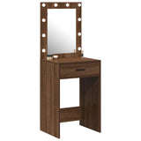 Dressing Table Brown Oak 50 x 41 x 135 cm Engineered Wood 865043