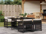 Garden Dining Set Black, Cream White 3210894