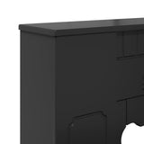 Fireplace Surround Black 93 x 20 x 89 cm Engineered Wood 8006625