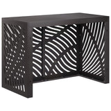 Air Conditioner Cover Black 100 x 50 x 70 cm Steel 8014101
