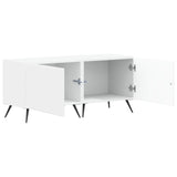 TV Cabinet White Engineered Wood 897555