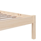 Bed Frame without Mattress Solid Wood 90x190 cm Single Single 814849