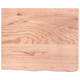 ZNTS Wall Shelf Light Brown 60x50x cm Treated Solid Wood Oak 363652
