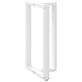 Bar Table Legs T-Shaped 2 pcs White 60x35x cm Steel 4013093