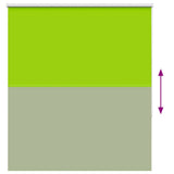 Roller Blind Blackout Leaves Green 125x150 cm Fabric Width 121.6 cm Polyester 4011263