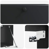 Wall-Mounted TV Cabinet 78.5 x 31 x 30 cm Black Engineered Wood 899226