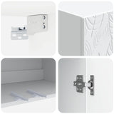 Wall-Mounted Cabinet White 66 x 34.5 x 90 cm Engineered Wood 898735