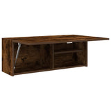 Bathroom Wall Cabinet Smoked Oak 80x25x30 cm Engineered Wood 860080