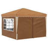 Pop-up Party Tent 288 x 288 x 245 cm Beige Oxford Fabric 42019771