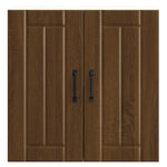 ZNTS Kitchen Wall Cabinet Lucca Brown Oak Engineered Wood 853824