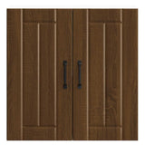 ZNTS Kitchen Wall Cabinet Lucca Brown Oak Engineered Wood 853824