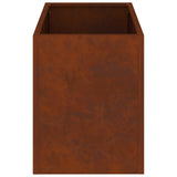 Garden Planter Rusty 50 x 32 x 40 cm Weathering Steel 876356