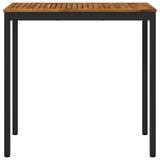 Garden Bar Table Natural and Black 108.5 x 55 x 105 cm 901340