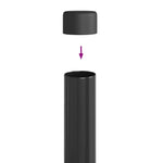 Fence Posts 12 pcs Grey 120 cm Powder-coated steel 42012760