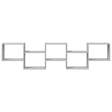 Wall Cube Shelf 5 Compartments Grey Sonoma Engineered Wood 860000