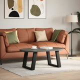 Coffee Table Legs U-Shaped 2 pcs Black 50x cm Steel 4012764