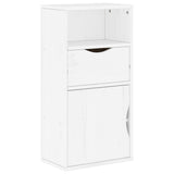 4 Piece TV Units with Storage ODDA White Solid Wood Pine 3365381