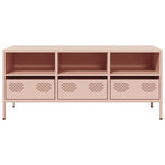 ZNTS TV Cabinet Pink 101.5x39x43.5 cm Cold-rolled Steel 851323