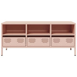 ZNTS TV Cabinet Pink 101.5x39x43.5 cm Cold-rolled Steel 851323