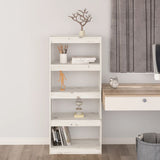 Book Cabinet/Room Divider White 60x30x135.5 cm Solid Wood Pine 808169