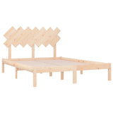 Bed Frame without Mattress 140x190 cm Solid Wood 3104848