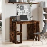 Office Desk Smoked Oak 103.5x56.5x94 cm Engineered Wood 847979