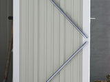 5ft x 3ft Metal Garden Storage Shed, Outdoor Tool Shed with Sloped Roof, Lockable Door for Tools, T3398P328402