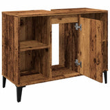 Sink Cabinet Old Wood 80x33x60 cm Engineered Wood 857135