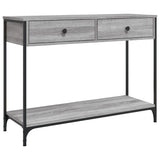 Console Table Grey Sonoma 100x34.5x75 cm Engineered Wood 834173