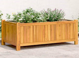 Garden Planter with Liner 80x42x40 cm Solid Wood Acacia 366435