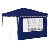 Pop-up Party Tent 288 x 288 x 245 cm Blue Oxford Fabric 42019758