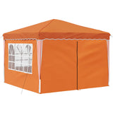 Pop-up Party Tent 288 x 288 x 245 cm Orange Oxford Fabric 42019778