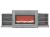 Electric Fireplace Grey Sonoma 140 x 30 x 67 cm Engineered wood 8021148