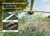 Sprinkler System Polytunnel Greenhouse, 4 x 3, Green T3398P323990