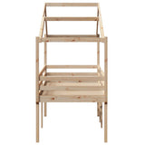 High Sleeper Bed without Mattress 80x200 cm Solid Wood Pine 3282055