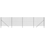 Wire Mesh Fence Anthracite 1.6x10 m Galvanised Steel 154196