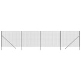 Wire Mesh Fence Anthracite 1.6x10 m Galvanised Steel 154196