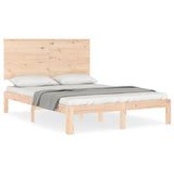 Bed Frame without Mattress 140x200 cm Solid Wood Pine 3193661