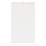Pleated Blind White 120x200 cm Fabric Width 119.4 cm Polyester 4015521