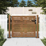 Garden Gate 100x75 cm Corten Steel Square Design 153196