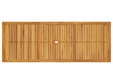 7-Piece Garden Dining Set Natural Solid Acacia Wood 3434579