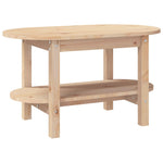 ZNTS Coffee Table 80x45x45 cm Solid Wood Pine 822292