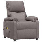 Massage Chair Taupe Fabric 342466