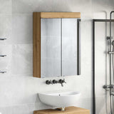 Bathroom Mirror Cabinet TULUM Artisan Oak 60 x 16.5 x 78 cm 880370