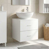Wall-Mounted Sink Vanity White 49.5 x 44.5 x 66.5 cm 890302