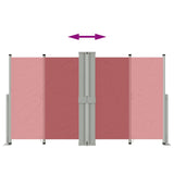 Retractable Side Awning Red 140x1200 cm 318065