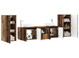 Bathroom Furniture Set 5 pcs Old Wood 33 x 34.5 x 100 cm 3405991